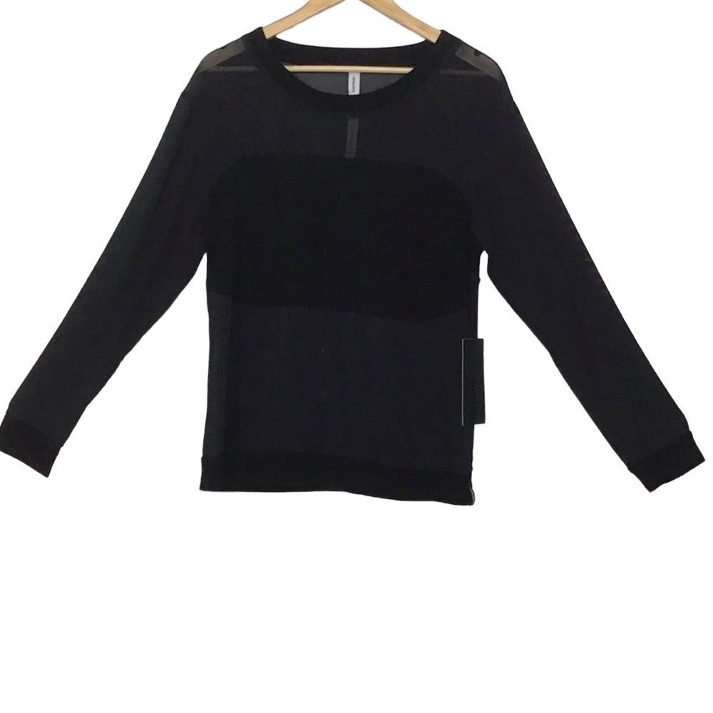 New Karma Mesh panels top sweater running training black  sports top gym…